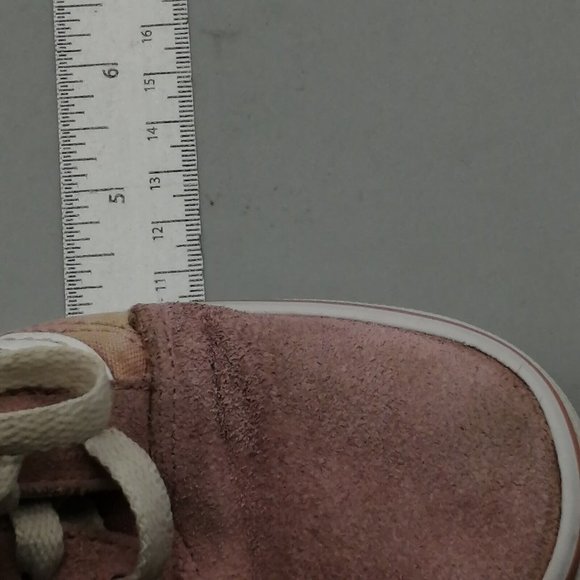 Vans Womens Sneaker Pink Faux Suede Lace Up Walking Shoe Round Toe Low Top 6 - Picture 6 of 10